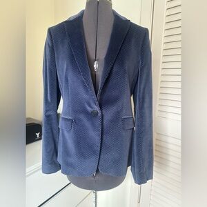 Rag & bone Blue Multi Lexington patterned Velvet Blazer